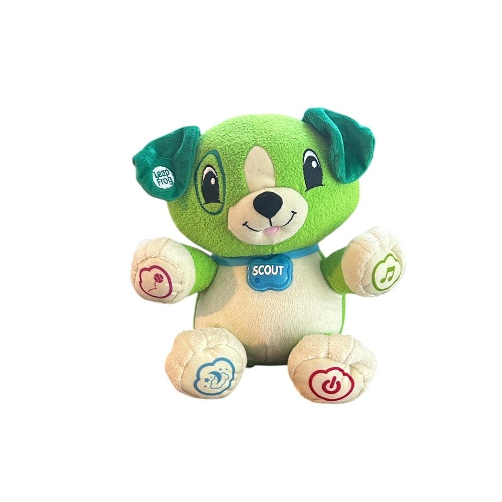 LeapFrog My Pal Scout Interactive Learning Puppy Plush Green Educational Toy